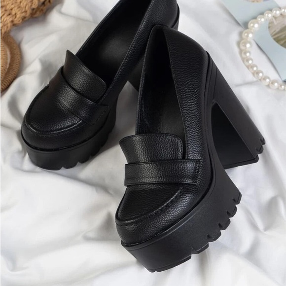 Platform loafer heels - Picture 3 of 5